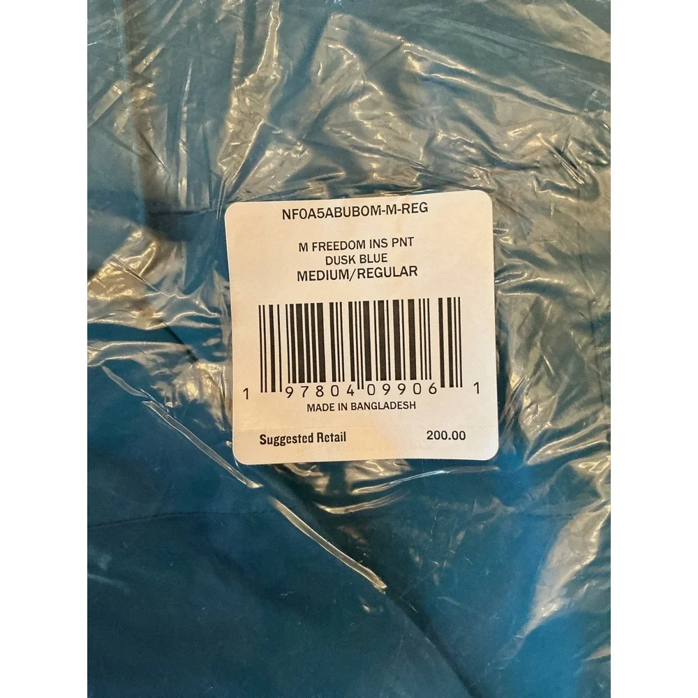 The North Face Freedom Insulated Pants Dusk Blue Medium New With Tags